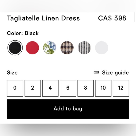 NEW Reformation Tagliatelle Linen Black Dress - size 2 - Picture 10 of 12